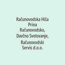 Računovodska Hiša Prina Računovodsko, Davčno Svetovanje, Računovodski Servis d.o.o. - Logotip