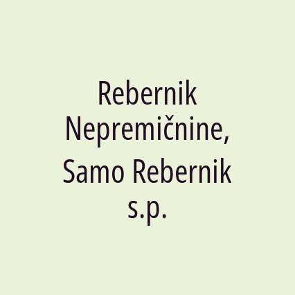 Rebernik Nepremičnine, Samo Rebernik s.p. - Logotip