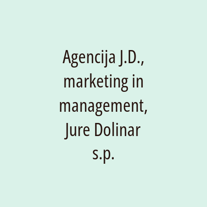 Agencija J.D., marketing in management, Jure Dolinar s.p.