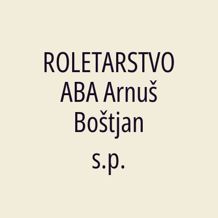 ROLETARSTVO ABA Arnuš Boštjan s.p. - Logotip