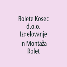 Rolete Kosec d.o.o. Izdelovanje In Montaža Rolet - Logotip