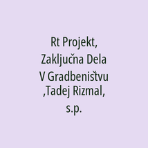 Rt Projekt, Zaključna Dela V Gradbeništvu,Tadej Rizmal, s.p. - Logotip