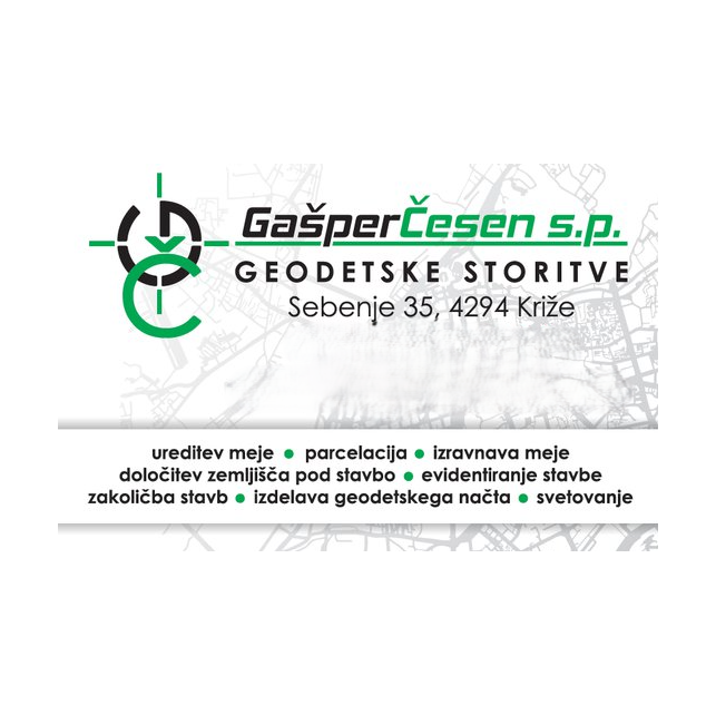 Geodetske storitve Gašper Česen s.p. - Logotip