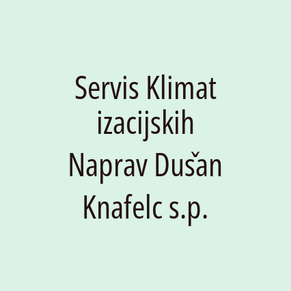 Servis Klimatizacijskih Naprav Dušan Knafelc s.p. - Logotip