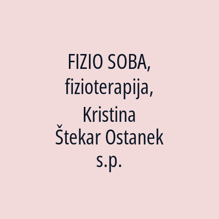 FIZIO SOBA, fizioterapija, Kristina Štekar Ostanek s.p. - Logotip