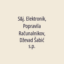 S&j. Elektronik, Popravila Računalnikov, Dževad Šabić s.p. - Logotip