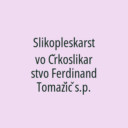 Slikopleskarstvo Črkoslikarstvo Ferdinand Tomažič s.p. - Logotip