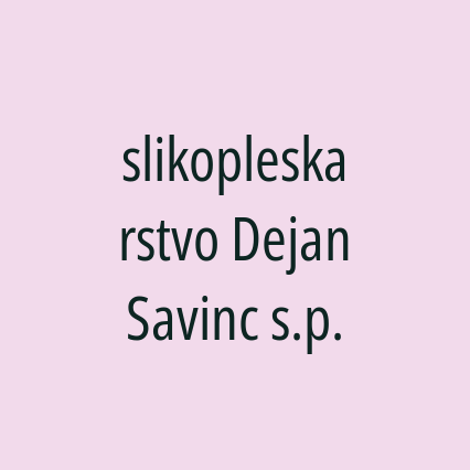 slikopleskarstvo Dejan Savinc s.p. - Logotip