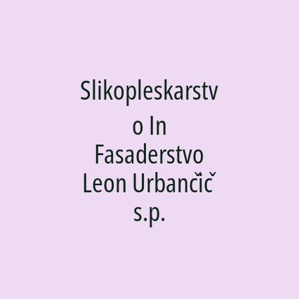 Slikopleskarstvo In Fasaderstvo Leon Urbančič s.p. - Logotip