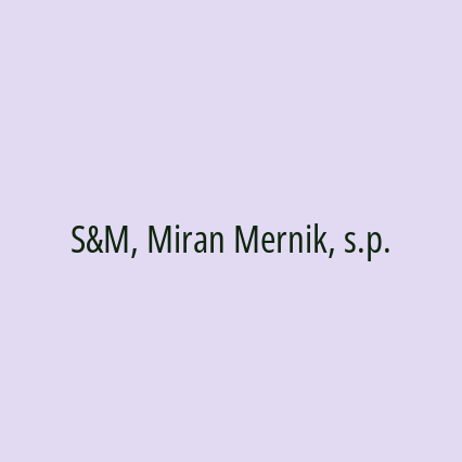 S&M, Miran Mernik, s.p. - Logotip