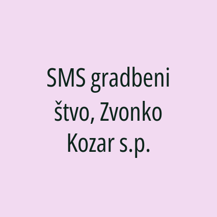 SMS gradbeništvo, Zvonko Kozar s.p. - Logotip