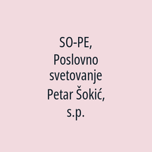 SO-PE, Poslovno svetovanje Petar Šokić, s.p. - Logotip