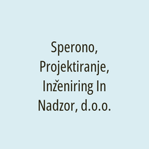 Sperono, Projektiranje, Inženiring In Nadzor, d.o.o. - Logotip