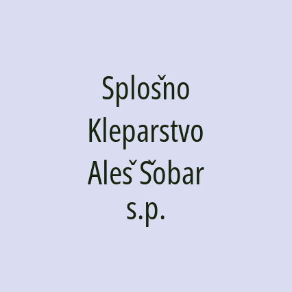 Splošno Kleparstvo Aleš Šobar s.p. - Logotip