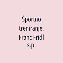 Športno treniranje, Franc Fridl s.p. - Logotip