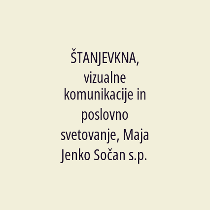 ŠTANJEVKNA, Maja Jenko Sočan s.p. - Logotip