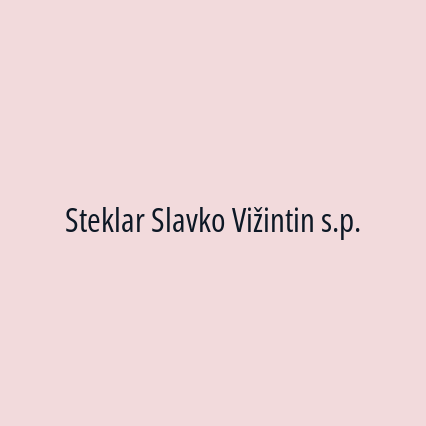 Steklar Slavko Vižintin s.p. - Logotip