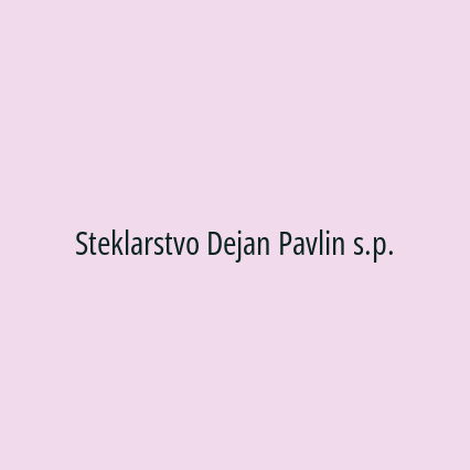 Steklarstvo Dejan Pavlin s.p. - Logotip