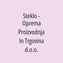 Steklo - Oprema Proizvodnja In Trgovina d.o.o. - Logotip