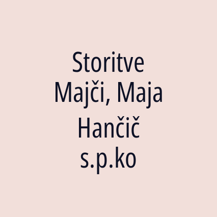 Storitve Majči, Maja Hančič s.p.ko - Logotip