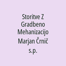 Storitve Z Gradbeno Mehanizacijo Marjan Črnič s.p. - Logotip