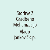 Storitve Z Gradbeno Mehanizacijo Vlado Jankovič s.p. - Logotip