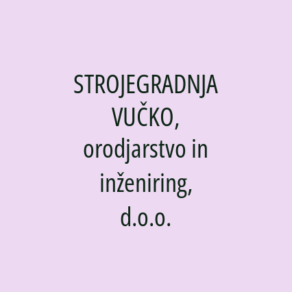 STROJEGRADNJA VUČKO, orodjarstvo in inženiring, d.o.o. - Logotip