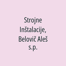 Strojne Inštalacije, Belovič Aleš s.p. - Logotip