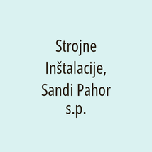 Strojne Inštalacije, Sandi Pahor s.p. - Logotip