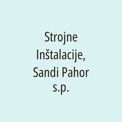 Strojne Inštalacije, Sandi Pahor s.p. - Logotip