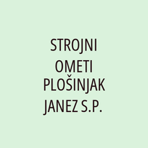 STROJNI OMETI  PLOŠINJAK JANEZ S.P. - Logotip