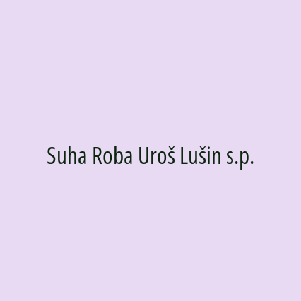 Suha Roba Uroš Lušin s.p. - Logotip