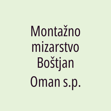 Montažno mizarstvo Boštjan Oman s.p. - Logotip