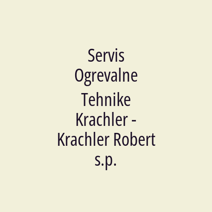 Servis Ogrevalne Tehnike Krachler - Krachler Robert s.p.