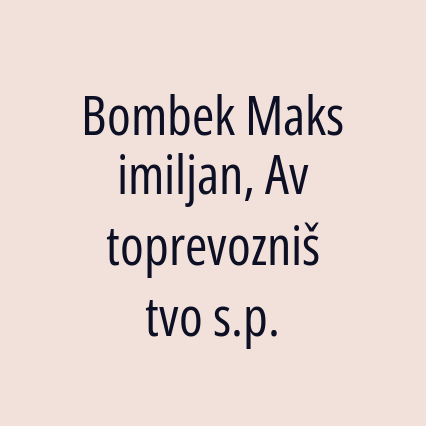 Bombek Maksimiljan, Avtoprevozništvo s.p.