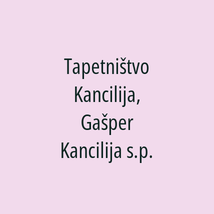 Tapetništvo Kancilija, Gašper Kancilija s.p. - Logotip