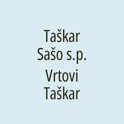 Taškar Sašo s.p. Vrtovi Taškar - Logotip