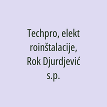 Techpro, elektroinštalacije, Rok Djurdjević s.p. - Logotip