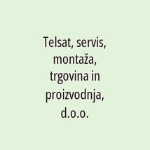 Telsat, servis, montaža, trgovina in proizvodnja, d.o.o. - Logotip