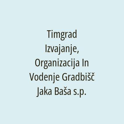 Timgrad Izvajanje, Organizacija In Vodenje Gradbišč Jaka Baša s.p. - Logotip