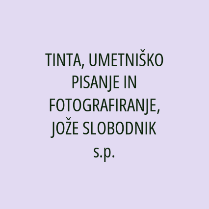 TINTA, UMETNIŠKO PISANJE IN FOTOGRAFIRANJE, JOŽE SLOBODNIK s.p. - Logotip