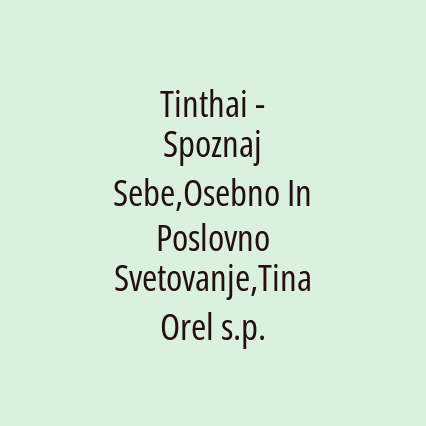 Tinthai - Spoznaj Sebe,Osebno In Poslovno Svetovanje,Tina Orel s.p. - Logotip