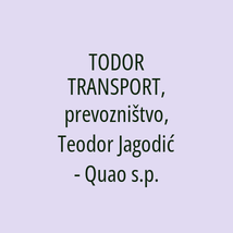 TODOR TRANSPORT, prevozništvo, Teodor Jagodić - Quao s.p. - Logotip