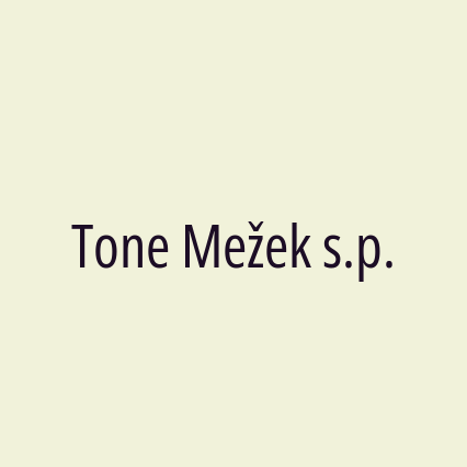 Tone Mežek s.p. - Logotip