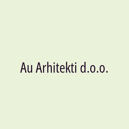 Au Arhitekti d.o.o. - Logotip