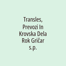 Transles, Prevozi In Krovska Dela Rok Gričar s.p. - Logotip