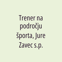 Trener na področju športa, Jure Zavec s.p. - Logotip