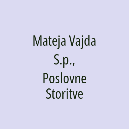 Mateja Vajda S.p., Poslovne Storitve - Logotip