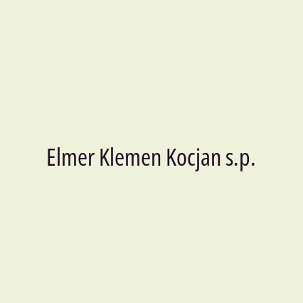 Elmer Klemen Kocjan s.p.