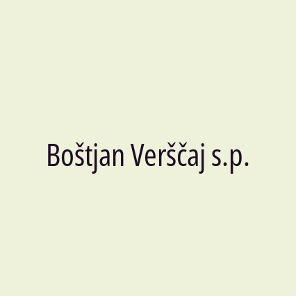 Boštjan Verščaj s.p.